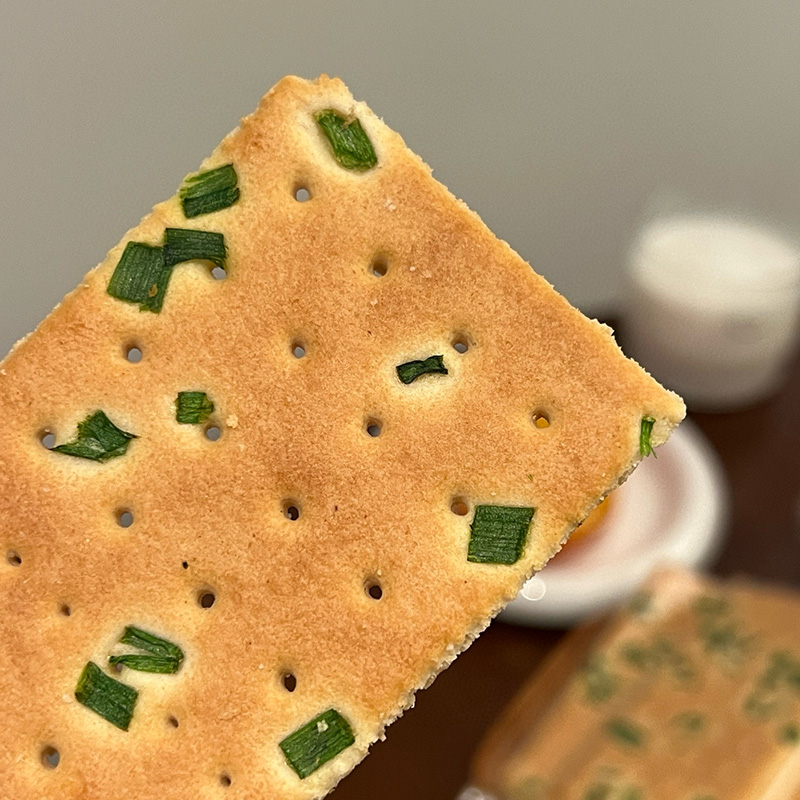 Grön lök kex